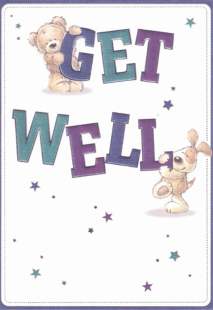 Capturing the spirit of gentle encouragement, this get well card features friendly illustrations of a bear and puppy surrounded by a constellation of playful stars. Each element breathes vitality and care, much like the bespoke arrangements crafted for local homes along Hampton Hill's leafy avenues. The confident typography, shaded in variations of purple and aqua, anchors the design in a world of cheerful reassurance. The tactile rendition of the bear's downy fur and the puppy's soft ears amplifies the sense of comfort, inviting the recipient to imagine the sensation of a freshly gathered bouquet. Envision sharing this bright card with an artful, lush arrangement delivered from a Hampton Hill florist-the pairing radiates comfort, compassion, and genuine care. The card's airy feeling and playful composition are perfect for soothing spirits and spreading warmth, reminding loved ones across Hampton Hill that they are held in the gentle embrace of community support.